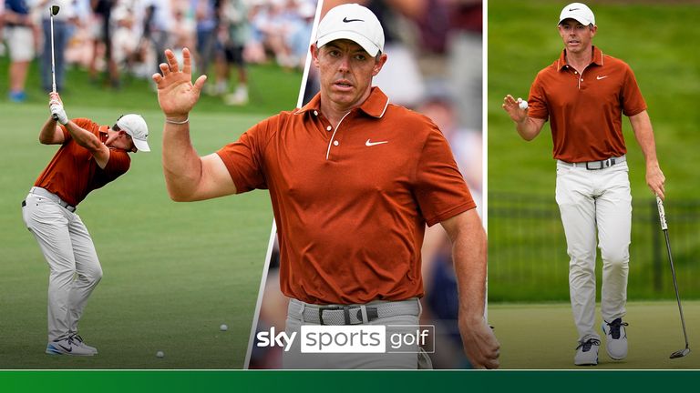 Rory McIlroy stuttered into the weekend on the cut mark after mixing six birdies with four bogeys during his second-round 69 at the PGA Championship