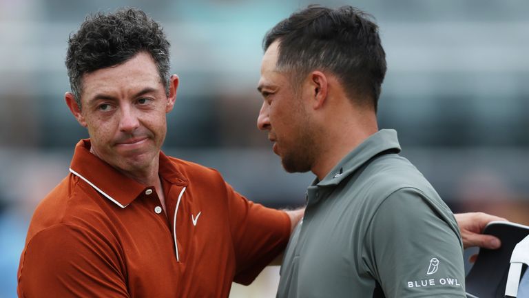 Rory McIlroy and Xander Schauffele both made the cut on one over at Quail Hollow