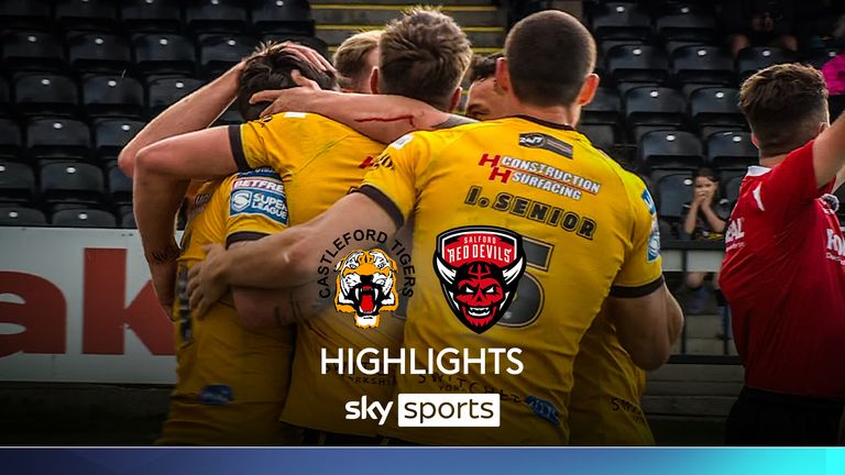 Highlights of Castleford Tigers' game against Salford Red Devils in the Super League