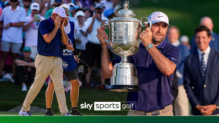 Watch the key moments from Scottie Scheffler's final round at the PGA Championship, where he claimed his third major title 