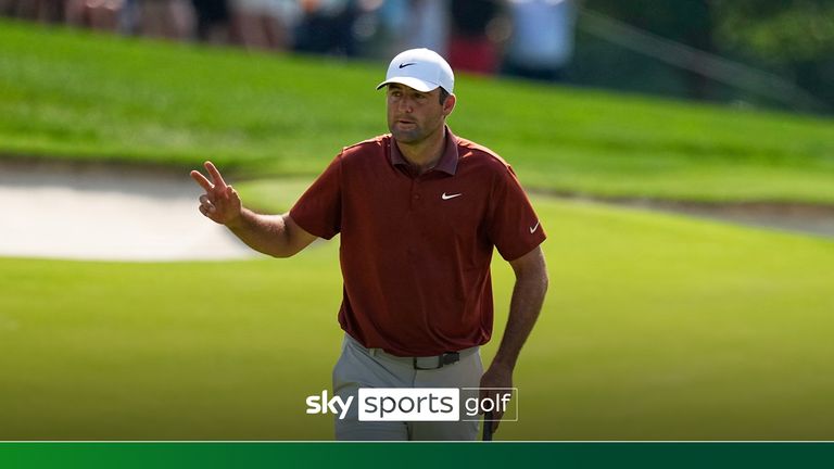 Scheffler made an eagle at the par-five 15th hole at Quail Hollow 