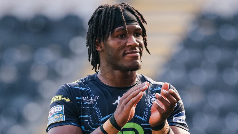 Junior Nsemba was amongst the try-scorers as Wigan thrashed Catalans Dragons