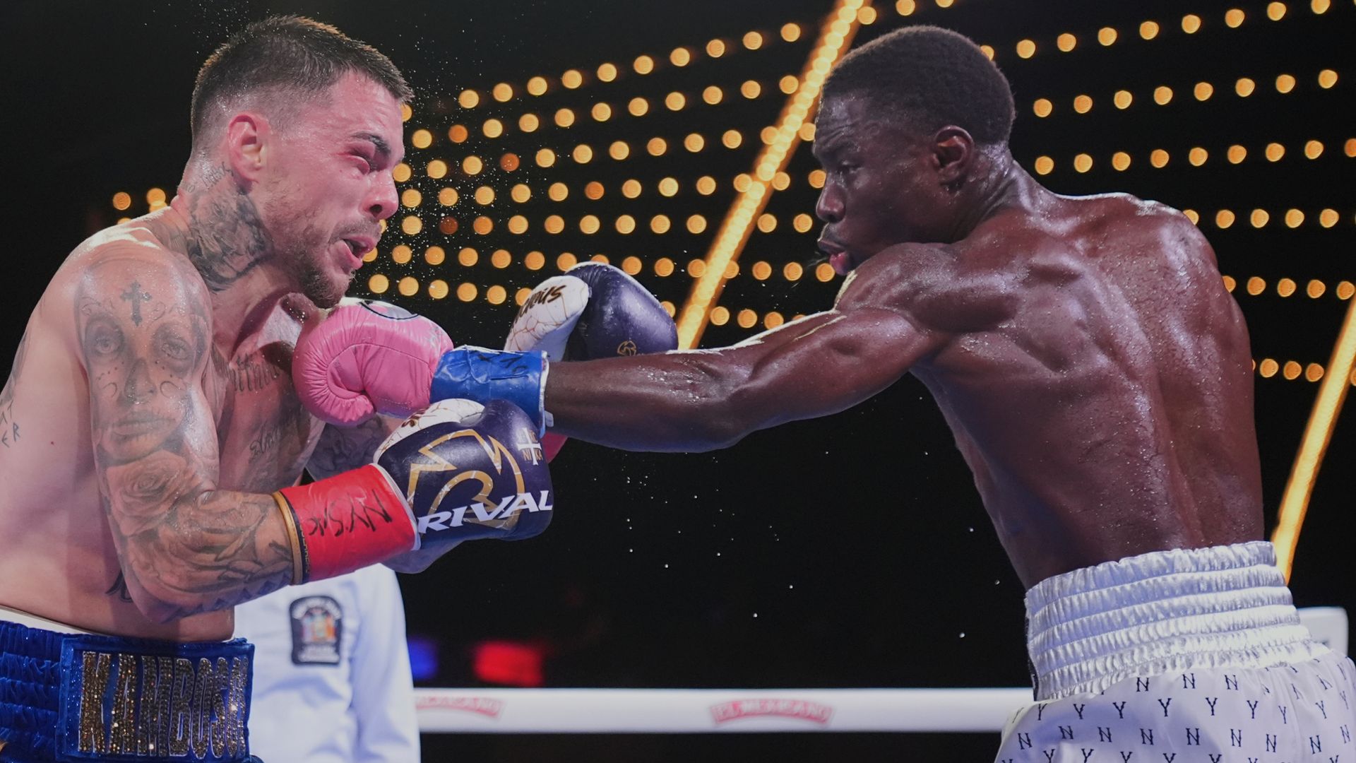 Hitchins dispatches Kambosos to defend IBF super-lightweight title