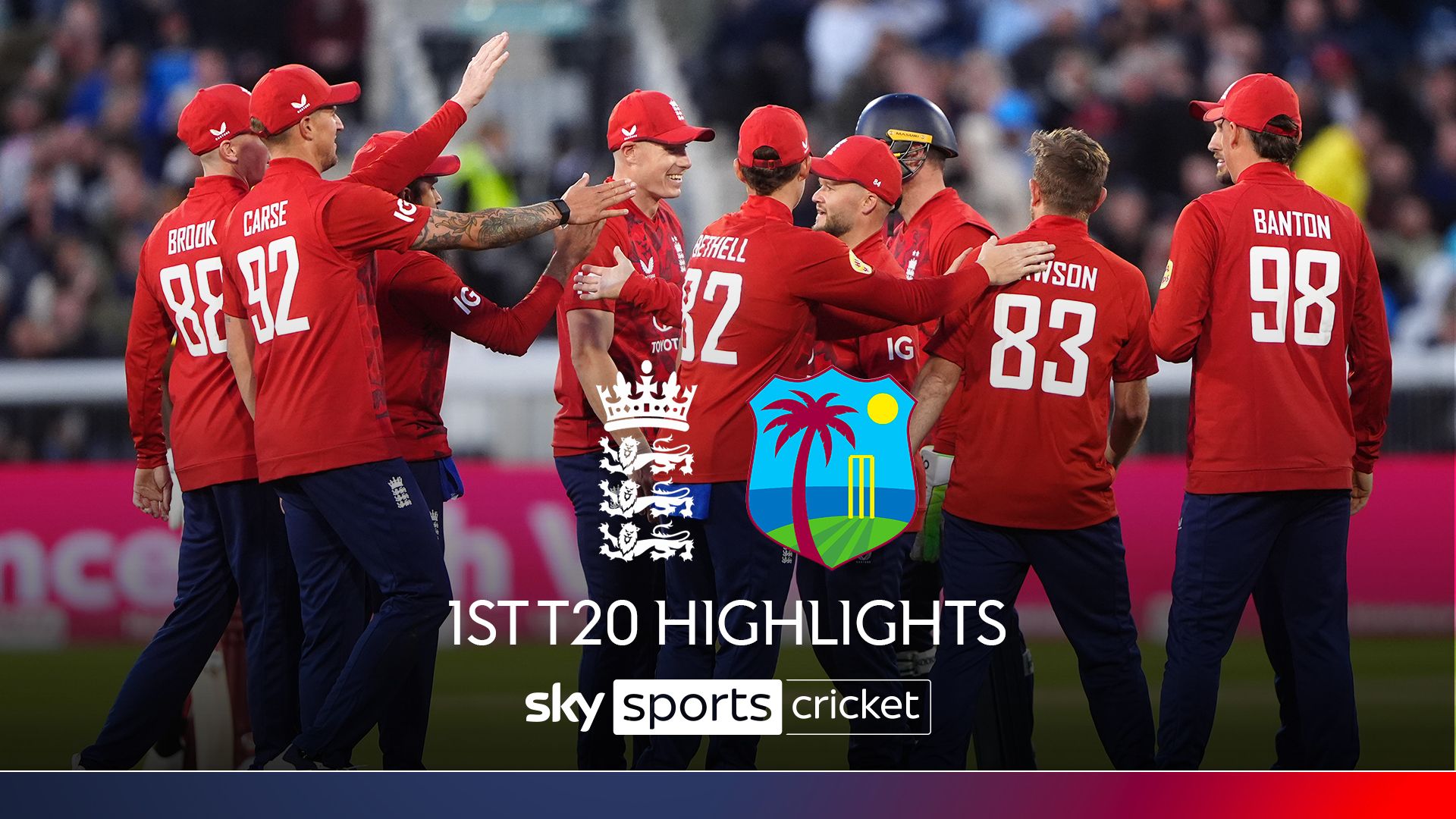 England vs West Indies | 1st T20 highlights