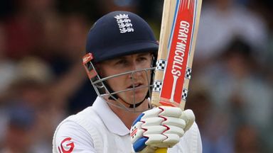 England's Harry Brook reacts to reaching his half century on day three of the first cricket test match between England and India at Headingley cricket ground in Leeds, northern England on June 22, 2025. (Photo by Darren Staples / AFP) / RESTRICTED TO