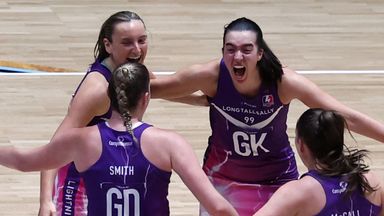 Loughborough Lightning continued their hunt for a historic three-peat as they beat Manchester Thunder 69-57