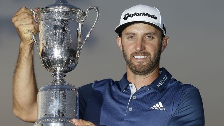 Dustin Johnson claimed a three-shot victory at the 2016 US Open, finishing on four under 