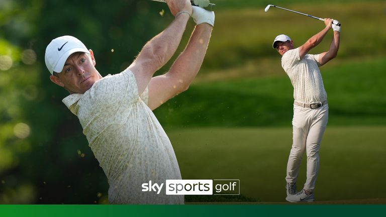 Highlights of Rory McIlroy's opening round of the US Open at Oakmont Country Club, where the world No 2 struggled to a four-over 74 