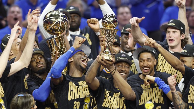 Oklahoma City Thunder Nubl is celebrating the American Professional League Championship 2025