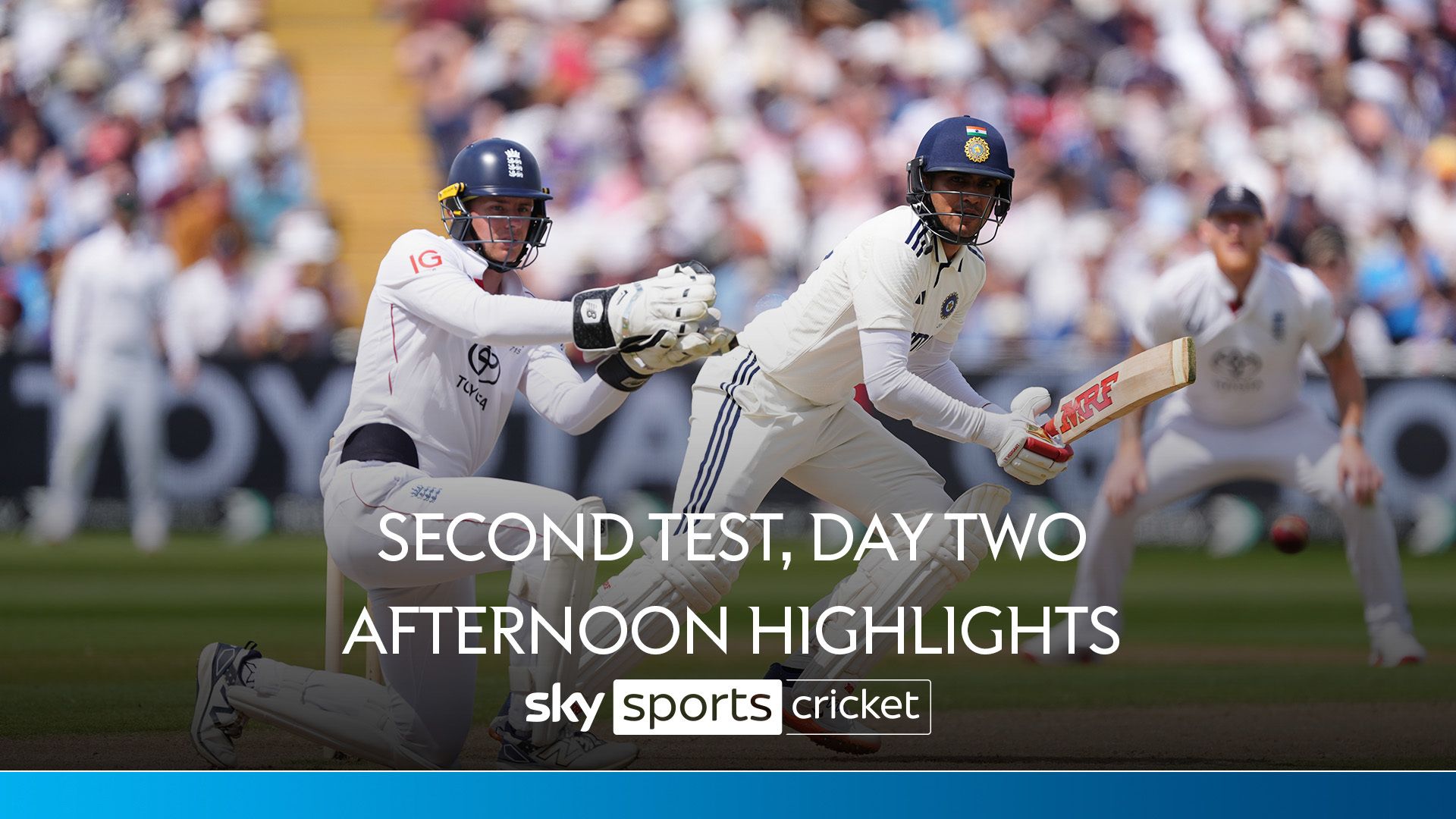 Highlights: Gill continues to run riot as England remain on back foot