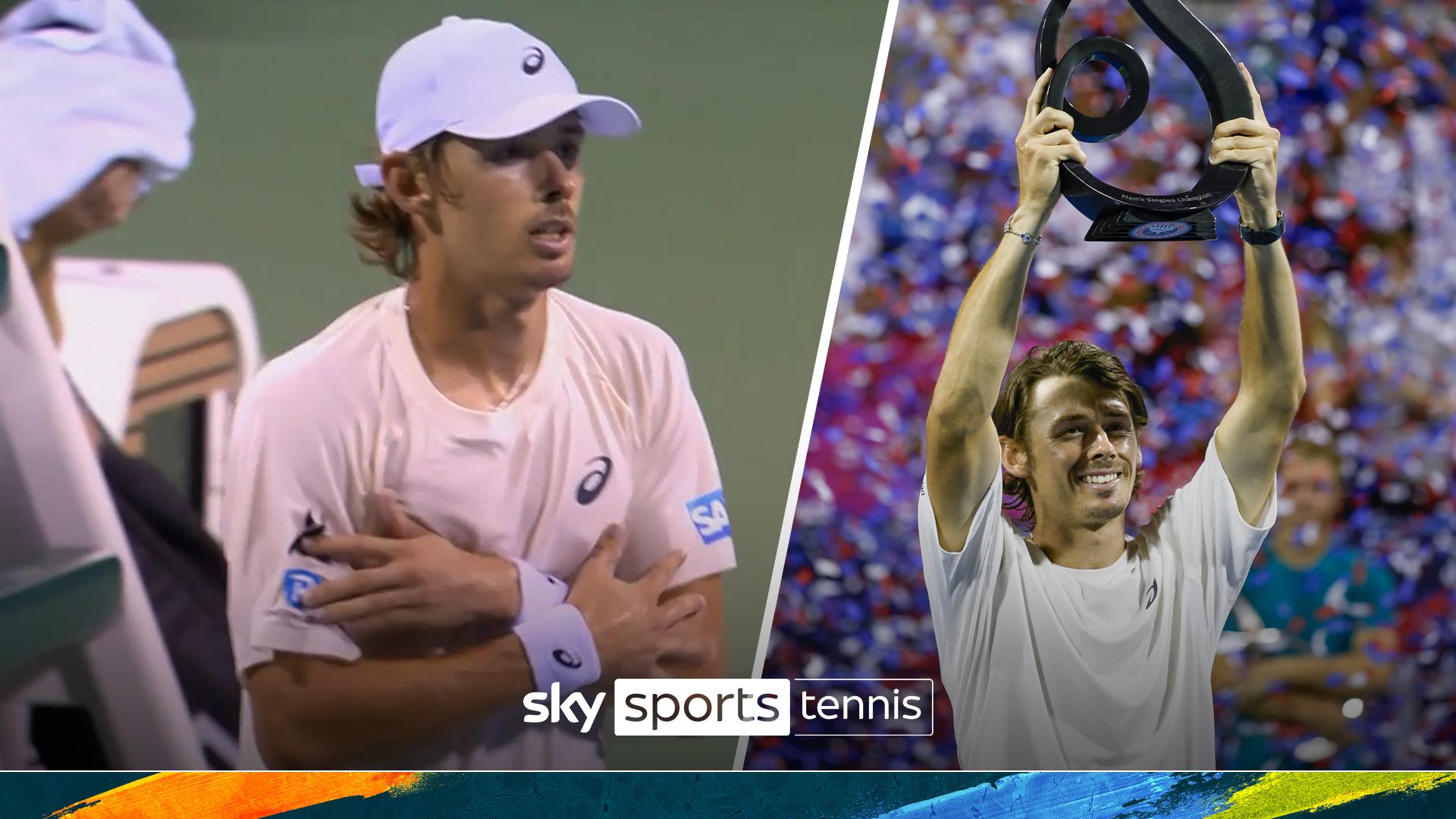 De Minaur wins Citi Dc Open and celebrates with a Palmer-Rogers inspired celeb!