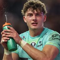 St Helens' Owen Dagnall celebrates at the end of the match during the Betfred Super League Round 18 match against Leeds Rhinos