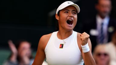 Emma Raducanu is in action against world No 1 Aryna Sabalenka on Friday
