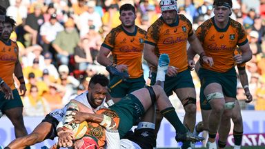 Captain Harry Wilson gave Australia victory with a last-gasp try against Fiji