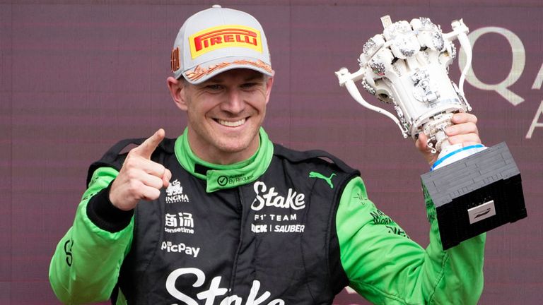 Nico Hülkenberg fuhr in Silverstone erstmals in seiner Karriere aufs Podium.