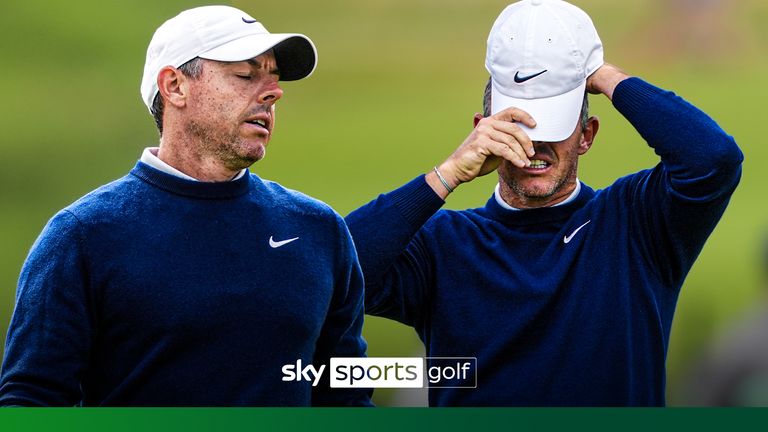 Rory McIlroy made a bogey on the driveable par-four fifth hole during his second round 