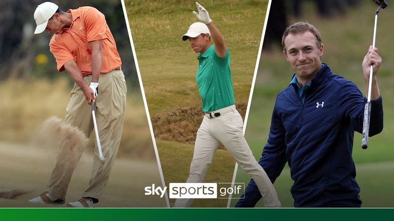 Watch the best shots from The Open archives, featuring Rory McIlroy, Tiger Woods, Jordan Spieth and more 