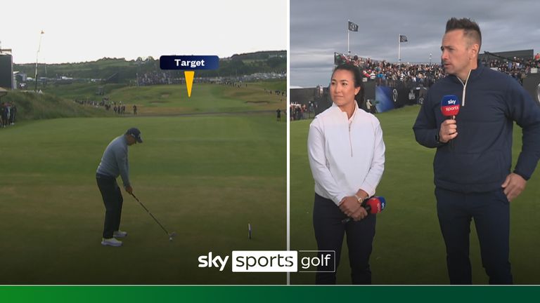 Padraig Harrington gets The Open under way at Royal Portrush with a perfect tee shot on what the Sky Sports pundits call one of the 'most difficult' opening holes