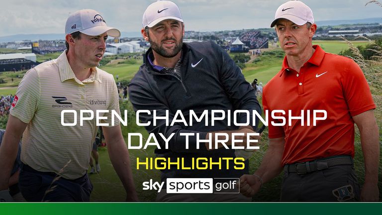 Highlights from the third round of The Open from Royal Portrush