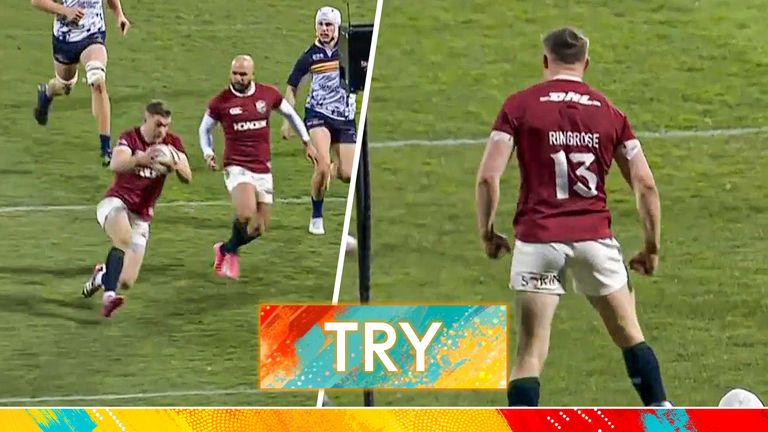 Garry Ringrose got over for the Lions' fourth try after a lovely build-up dummy by the centre 