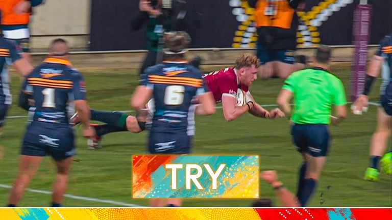 Finn Russell linked with Chessum well to put the blindside flanker in