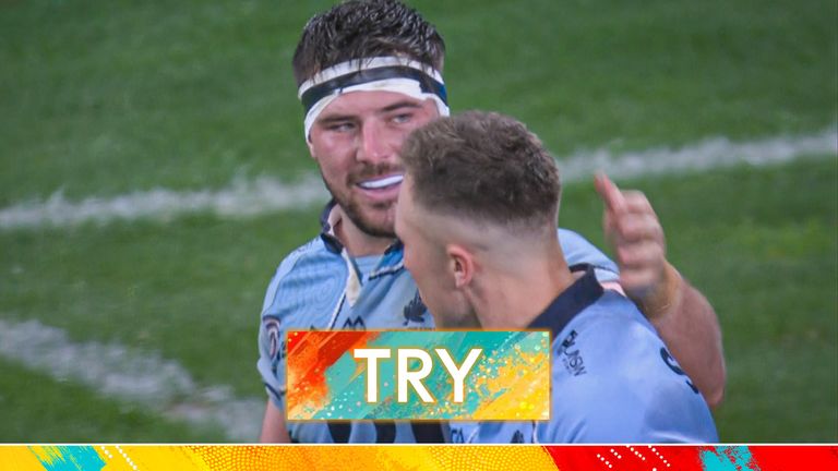 Darby Lancaster finished in the corner to pull the Waratahs back into the game against the Lions