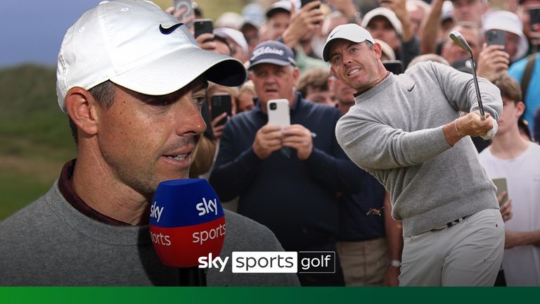 Rory McIlroy spoke about pre-round nerves after shooting a one-under-par 70 in his first round of the Open Championship at Royal Portrush