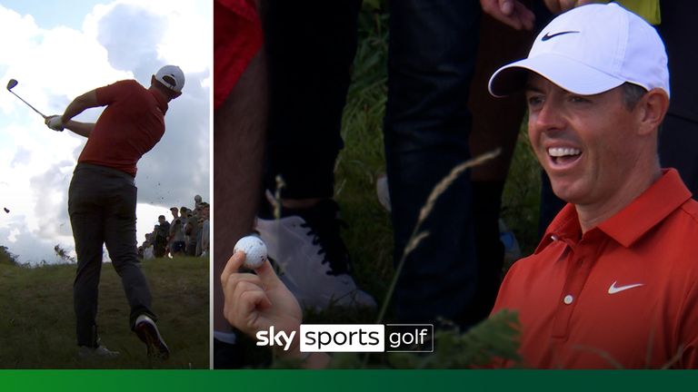 There was a bizarre incident on the par-four 11th, where McIlroy unearthed a buried ball when hitting his approach to the green