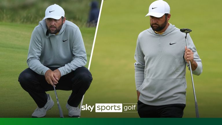 Scottie Scheffler carded eight birdies to shoot his lowest round in a major championship to take the Open Championship lead at Royal Portrush