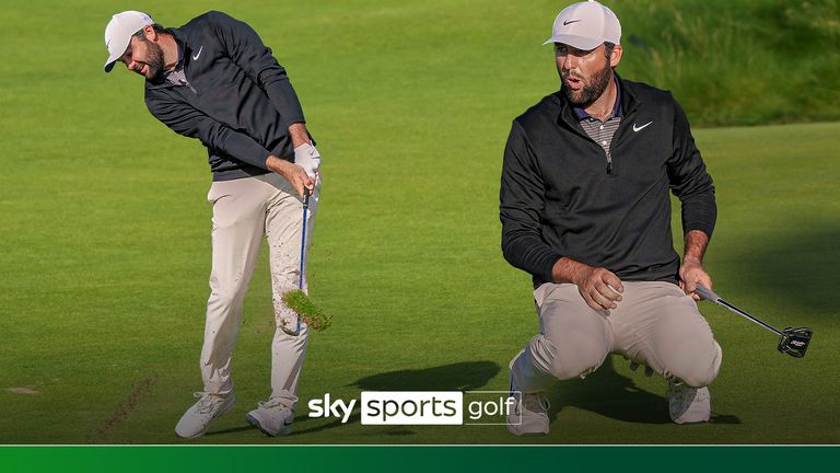 Scottie Scheffler shot a bogey-free 67 to extend his lead at The Open to four shots heading in to the final round at Royal Portrush