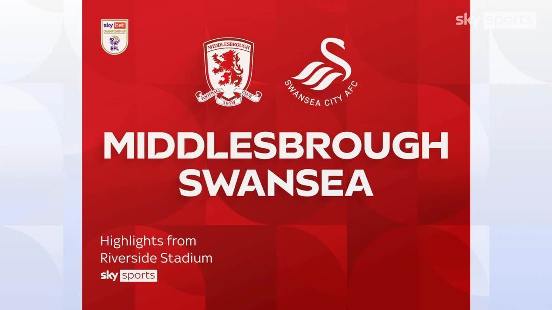Middlesbrough 1-0 Swansea