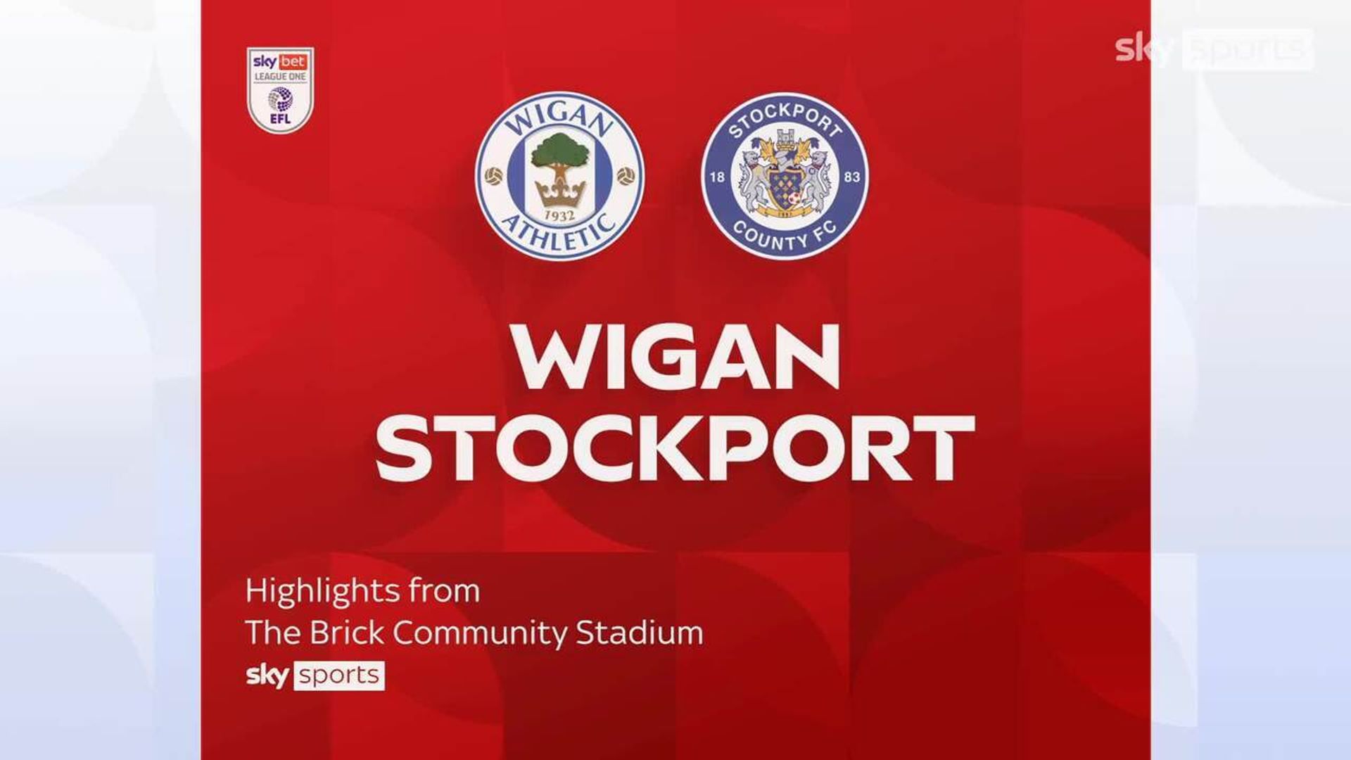 Wigan 1-1 Stockport