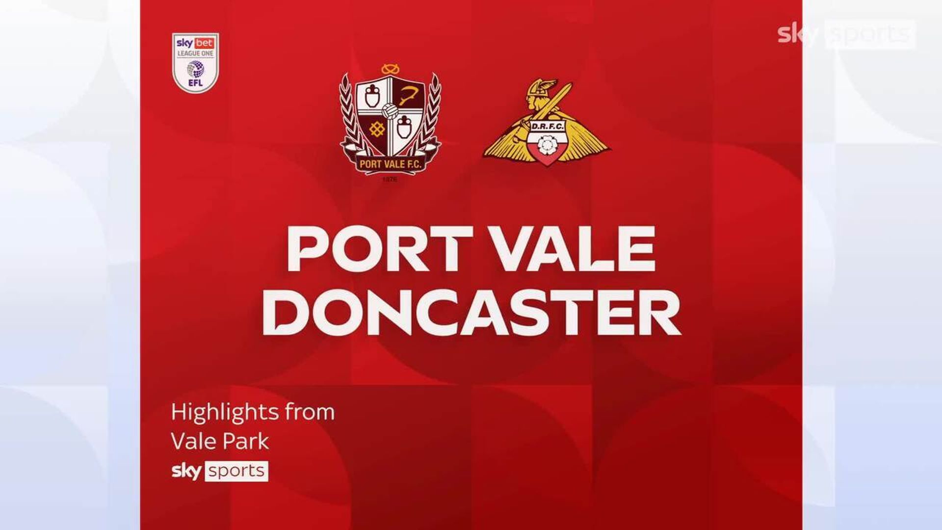Port Vale 0-1 Doncaster