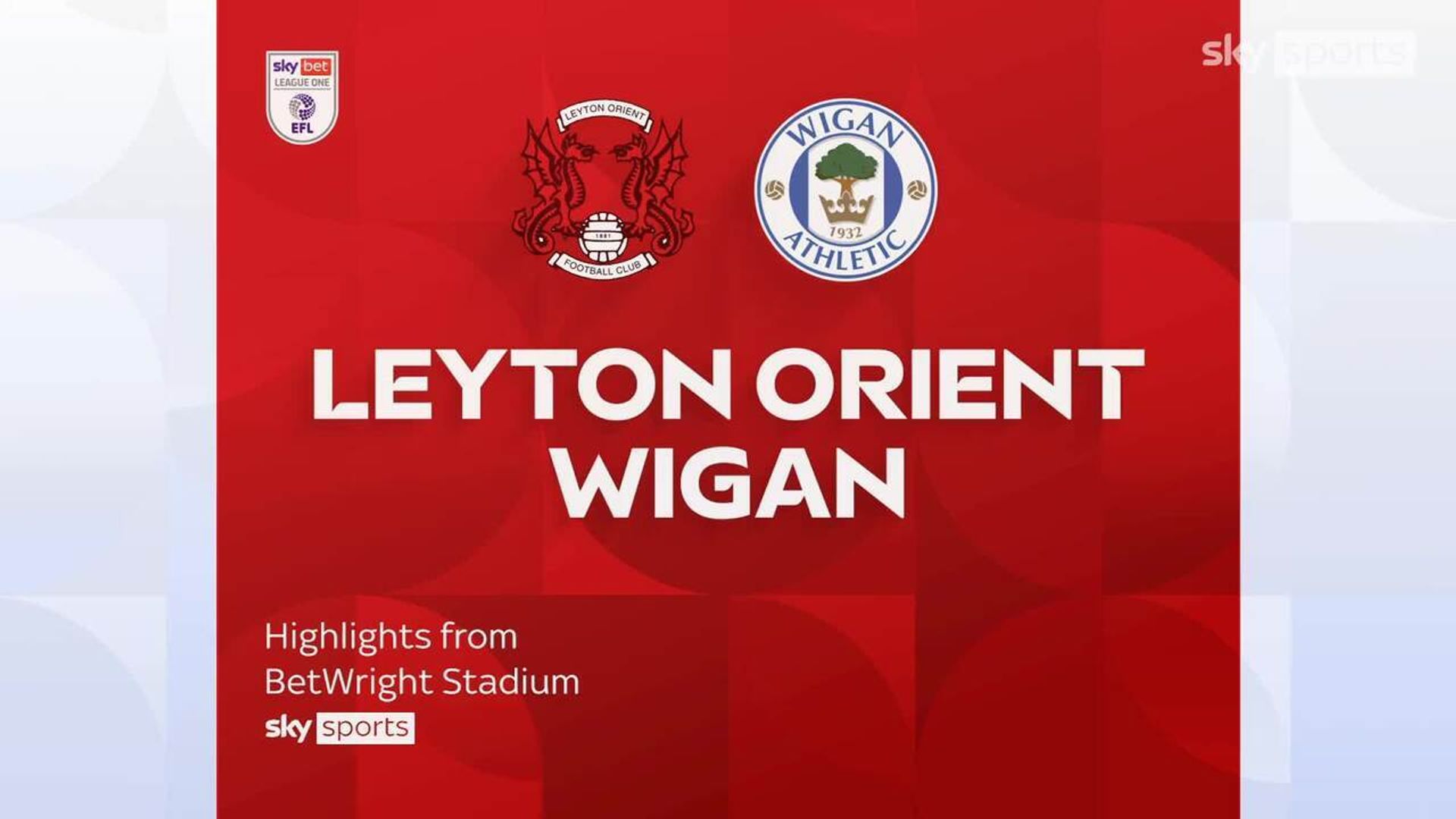 Leyton Orient 2-0 Wigan