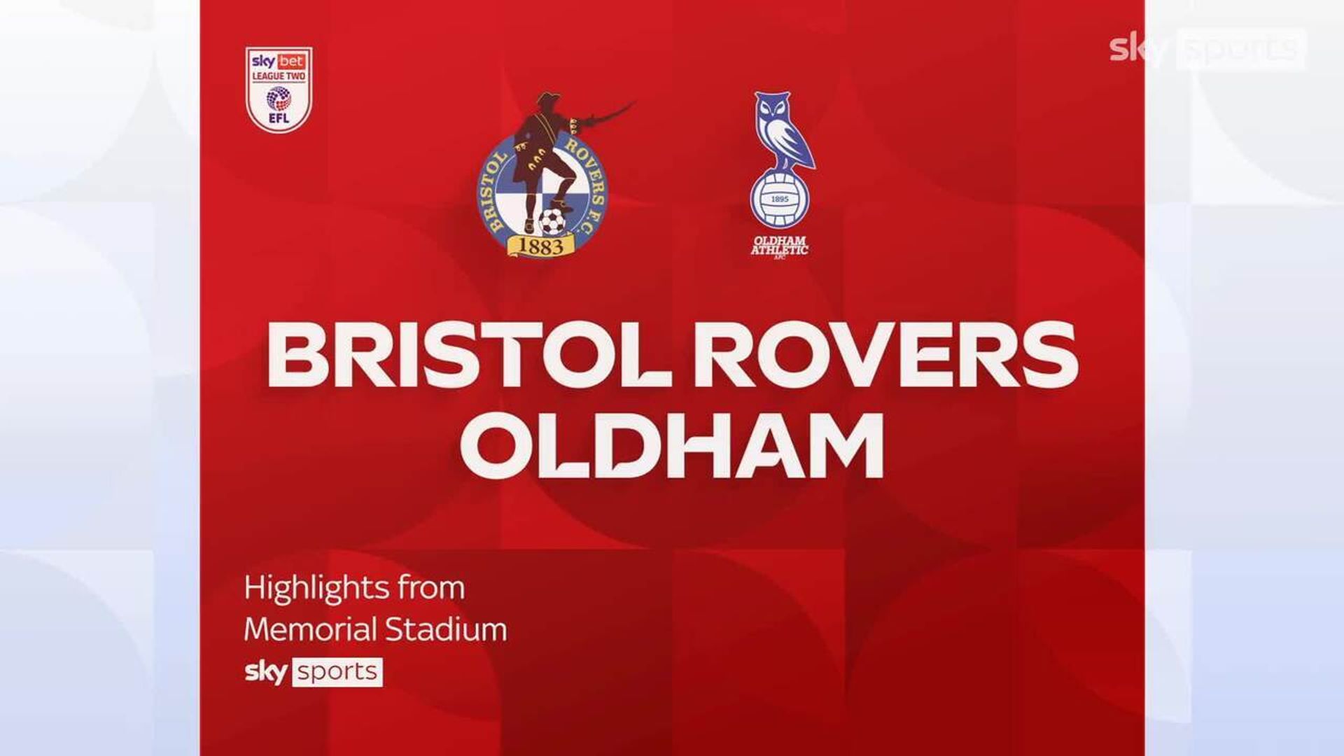 Bristol Rovers 0-0 Oldham Athletic
