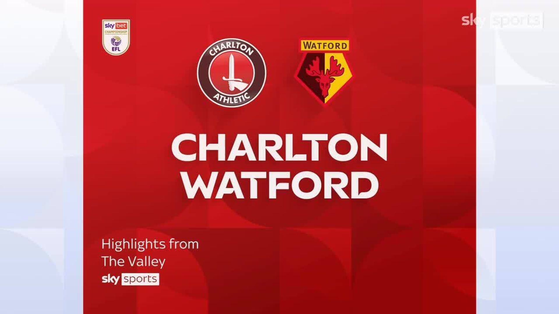 Charlton 1-0 Watford