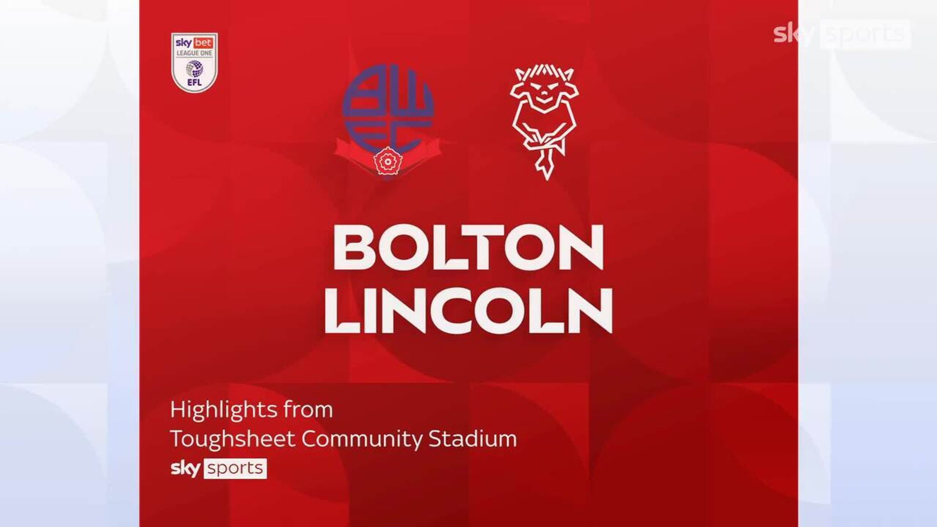 Bolton 1-1 Lincoln