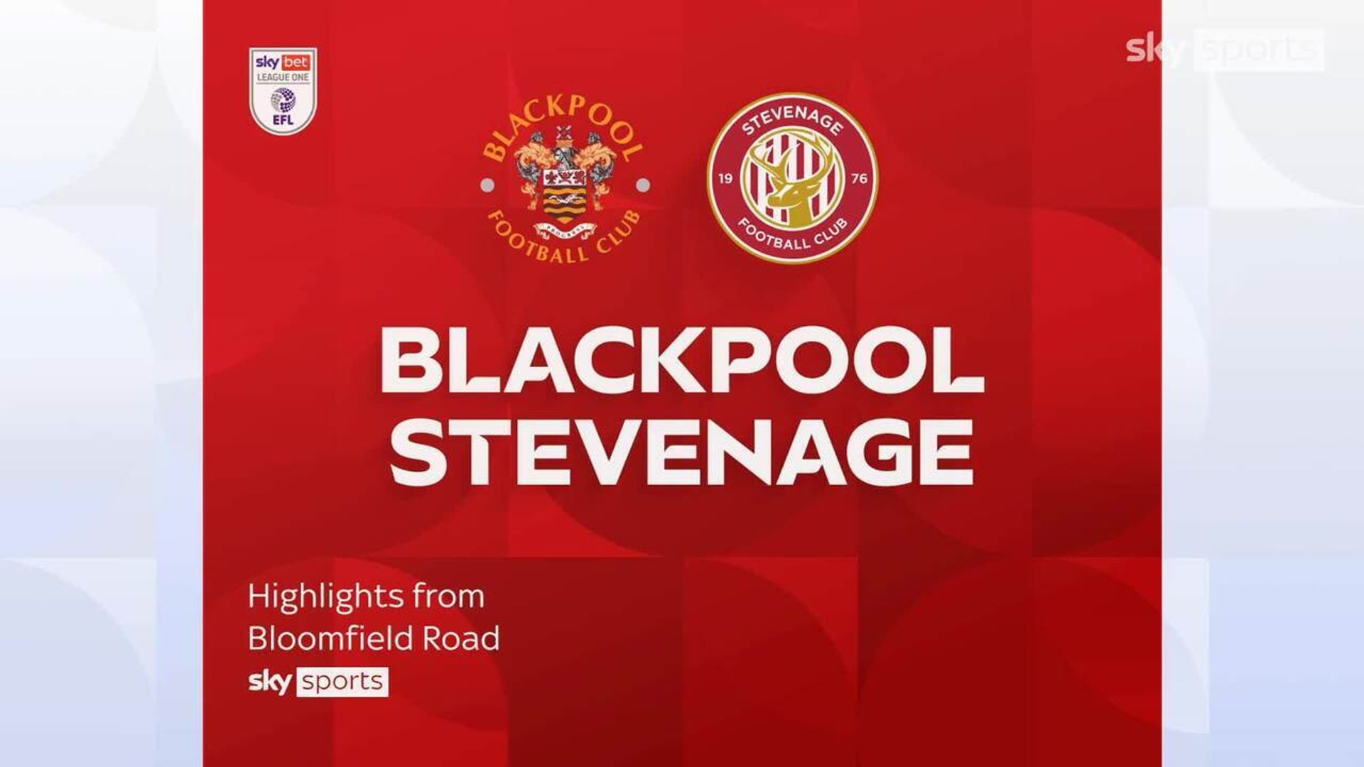 Blackpool 2-3 Stevenage