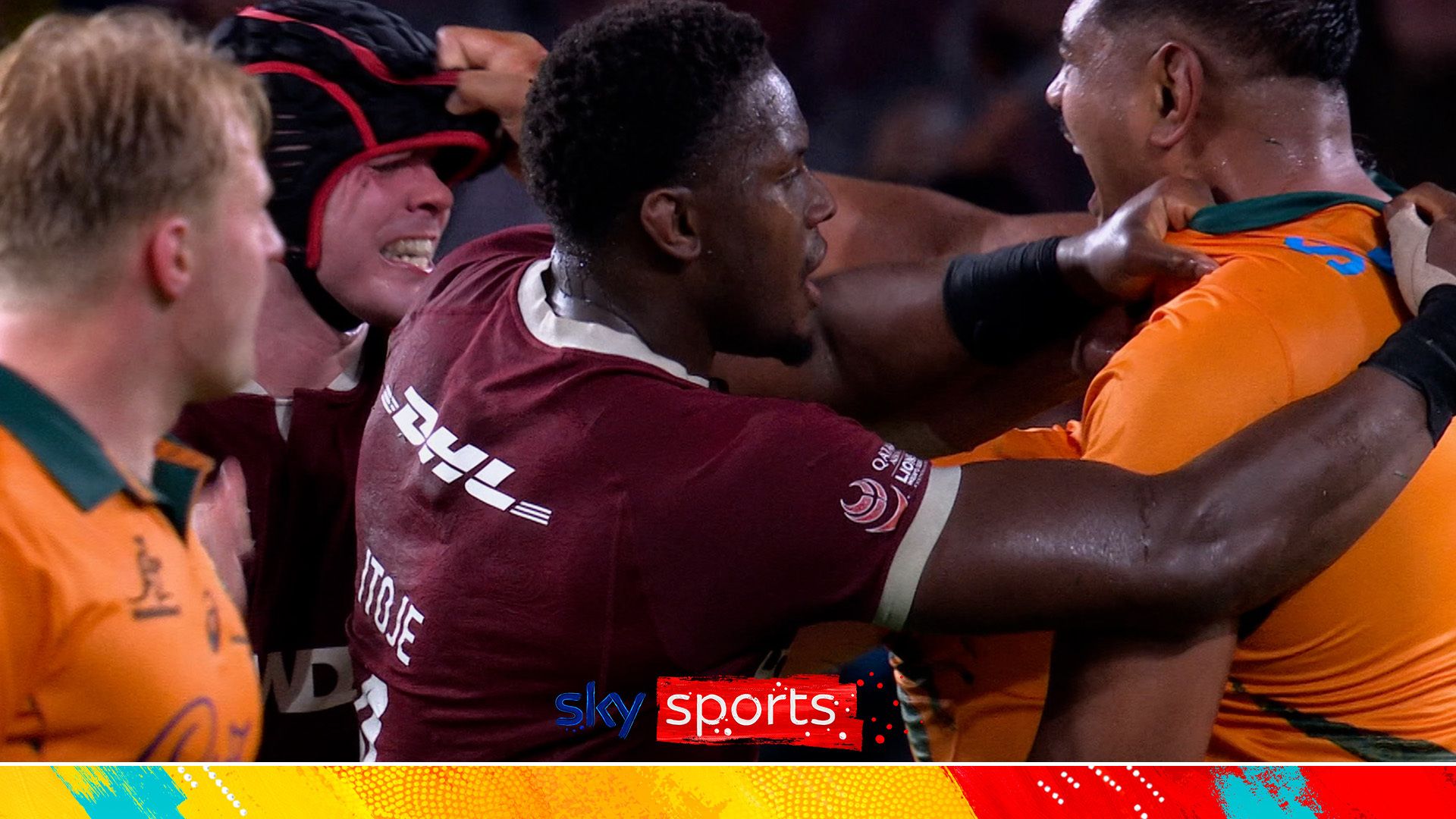 Tempers FLARE as Lions and Australia have huge multiplayer brawl