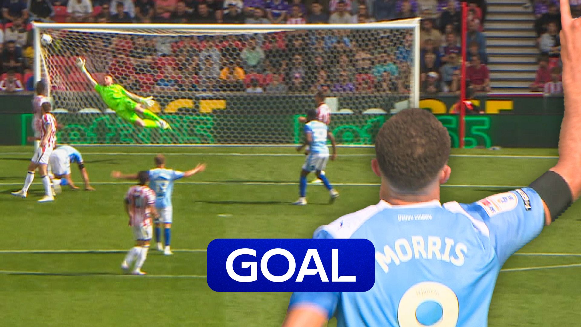 Morris scores 'sensational' goal on his Derby debut! | 'Keeper had NO chance!'