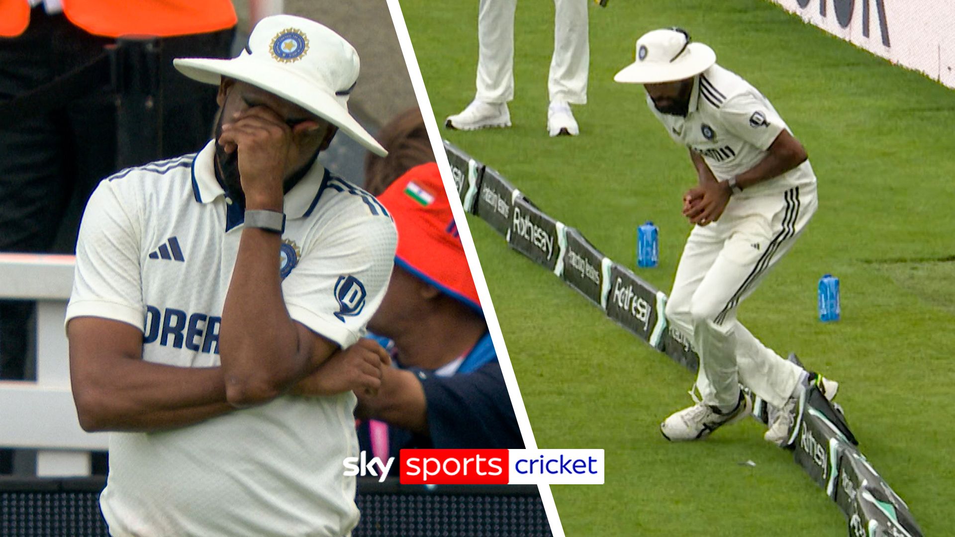 Caughtbut not out! Brook survives scare and scores six as Siraj steps on boundary!