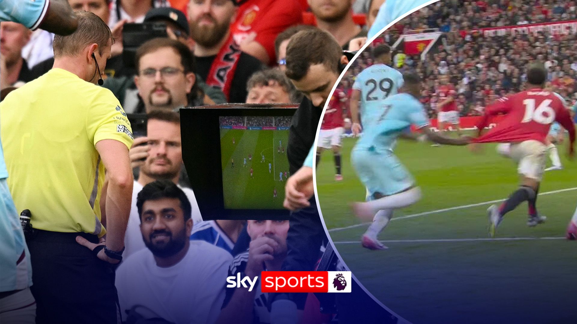 Should this have been a penalty? Late VAR drama at Old Trafford!