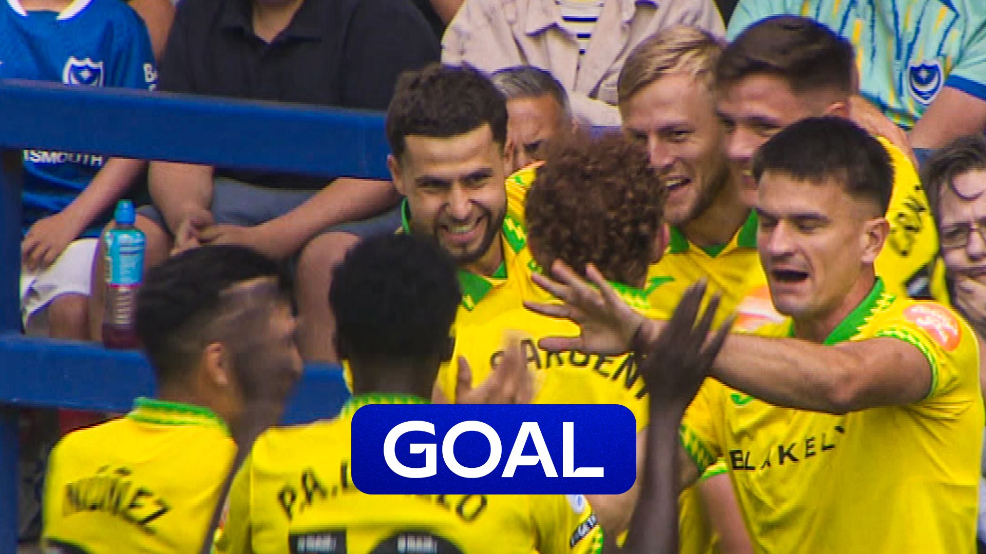 Darling heads in first Norwich goal to go ahead at Portsmouth 