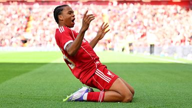 Rio Ngumoha scored a goal and assist during Liverpool's win against Athletic Club