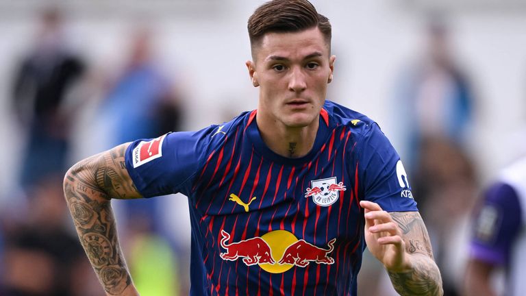 Benjamin Sesko  von RB Leipzig ist heiss begehrt. 