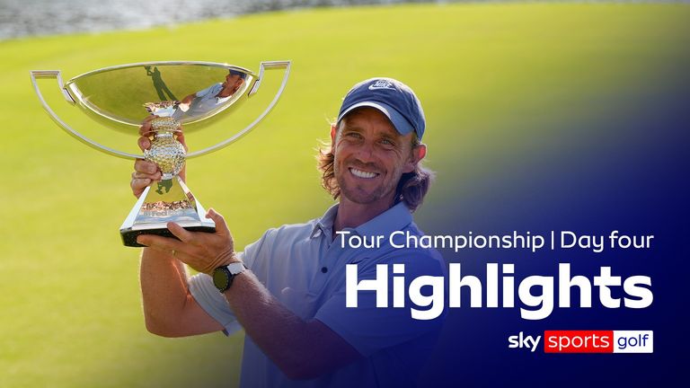 Highlights from the final round of the PGA Tour's season-ending Tour Championship, where Tommy Fleetwood secured FedExCup glory