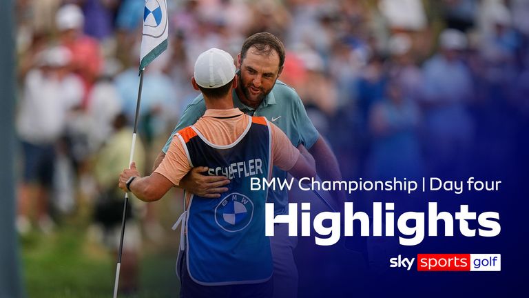 Highlights from the final day of the BMW Championship, where Scottie Scheffler snatched victory from Robert MacIntyre