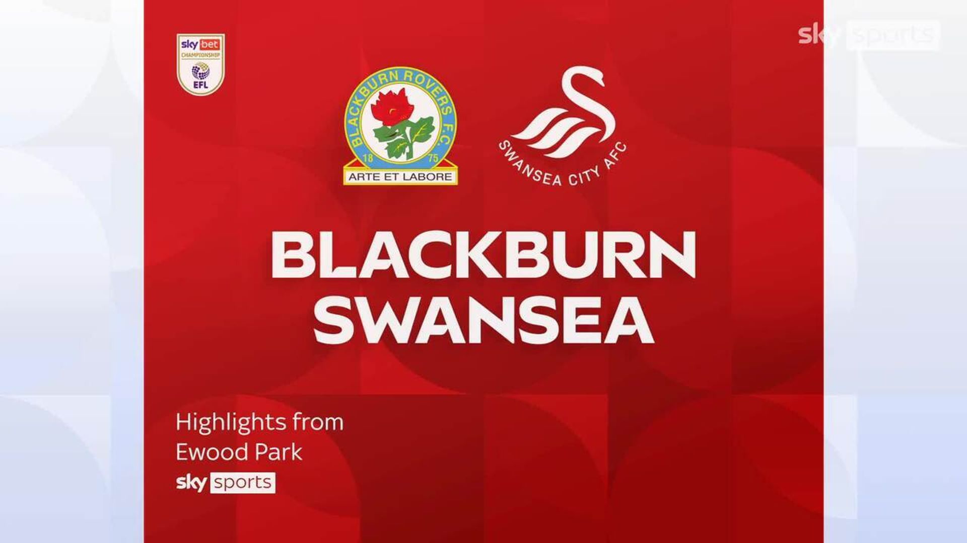 Blackburn 1-2 Swansea