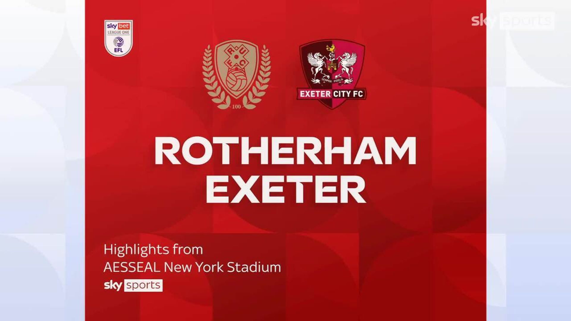 Rotherham 1-0 Exeter