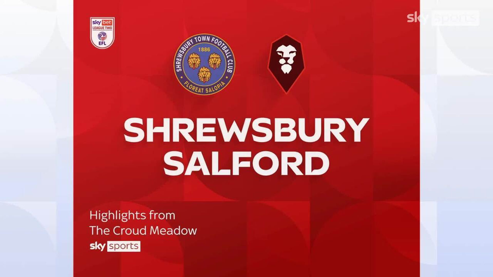 Shrewsbury 1-3 Salford